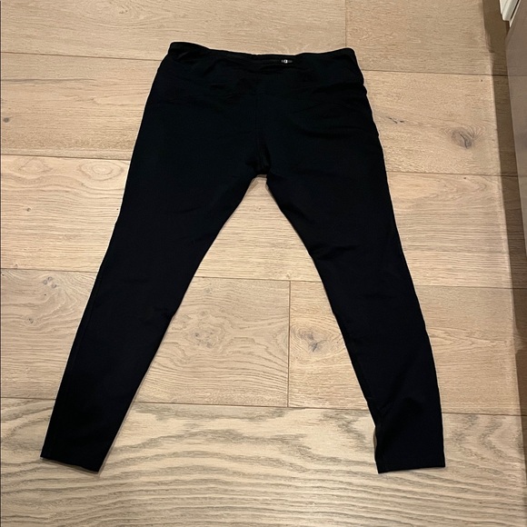 Nike Womens Black Running Leggings with White Logo - Picture 4 of 7